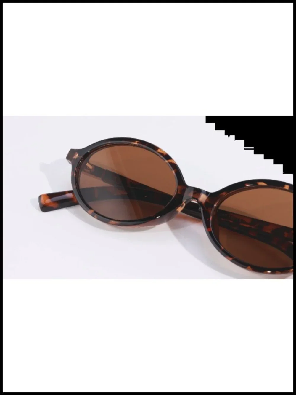 Retro Oval Sunglasses UV400 Protection Lightweight Plastic Frame